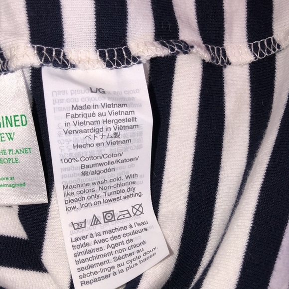 J crew perfect for stripe knit shirt size large cotton  yarns sustainable fabric - Picture 6 of 6